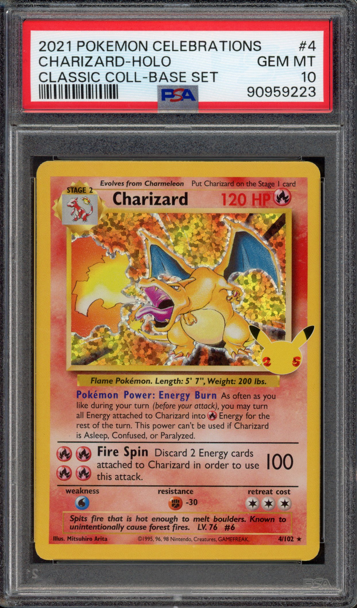 PSA 10 Charizard Celebrations Classic Collection #4