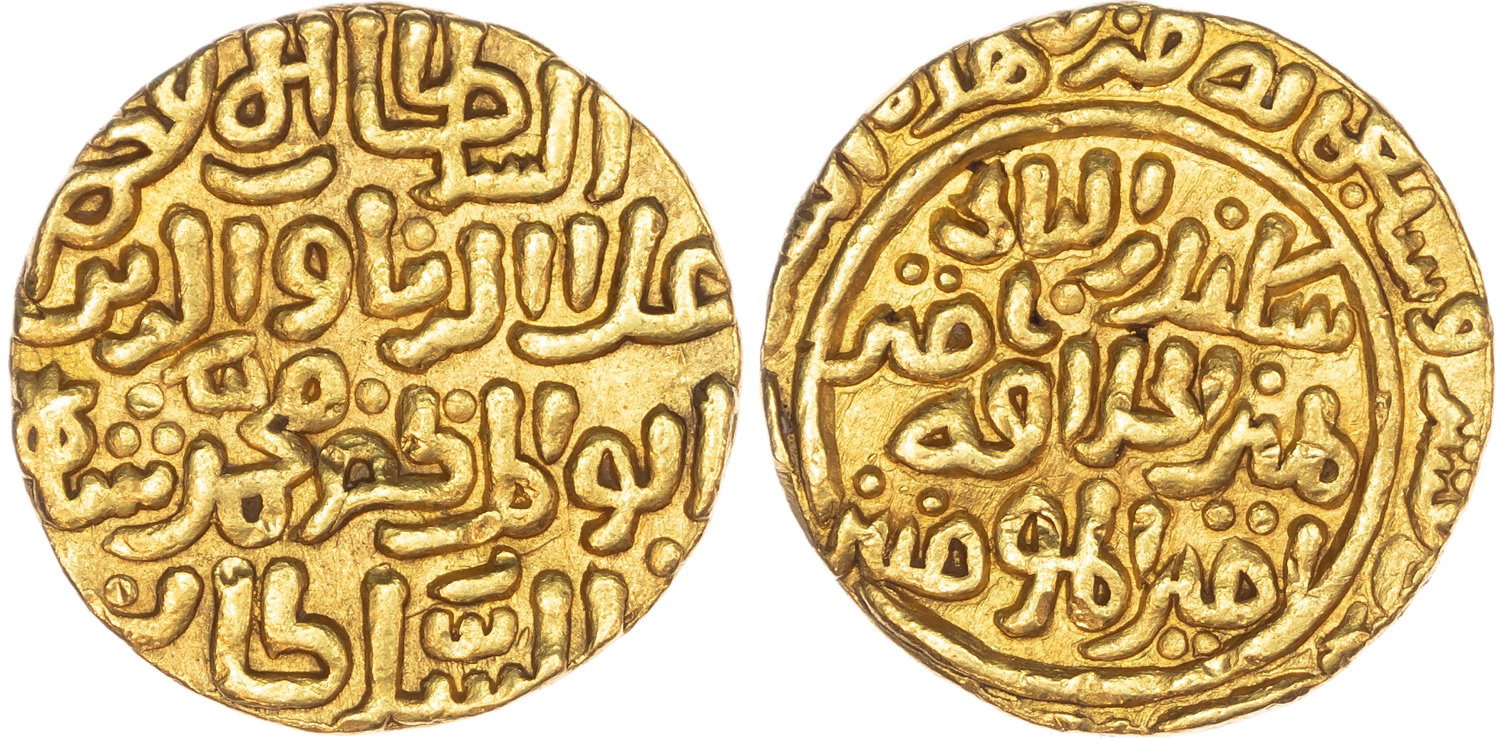 India, Sultans of Delhi, Qutb al‑din Mubarak (AH 716‑720 / 1316‑1320 AD), gold Tanka