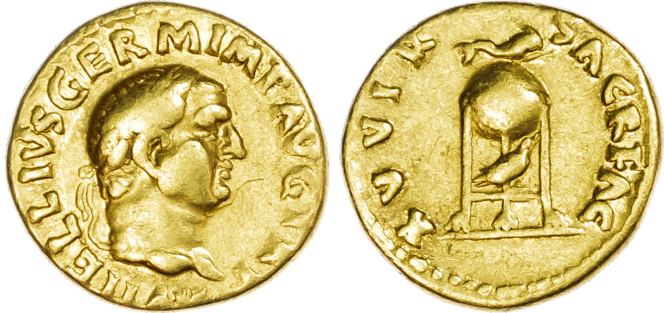 Vitellius (AD 69) AV Aureus, Rome, 7.19g.