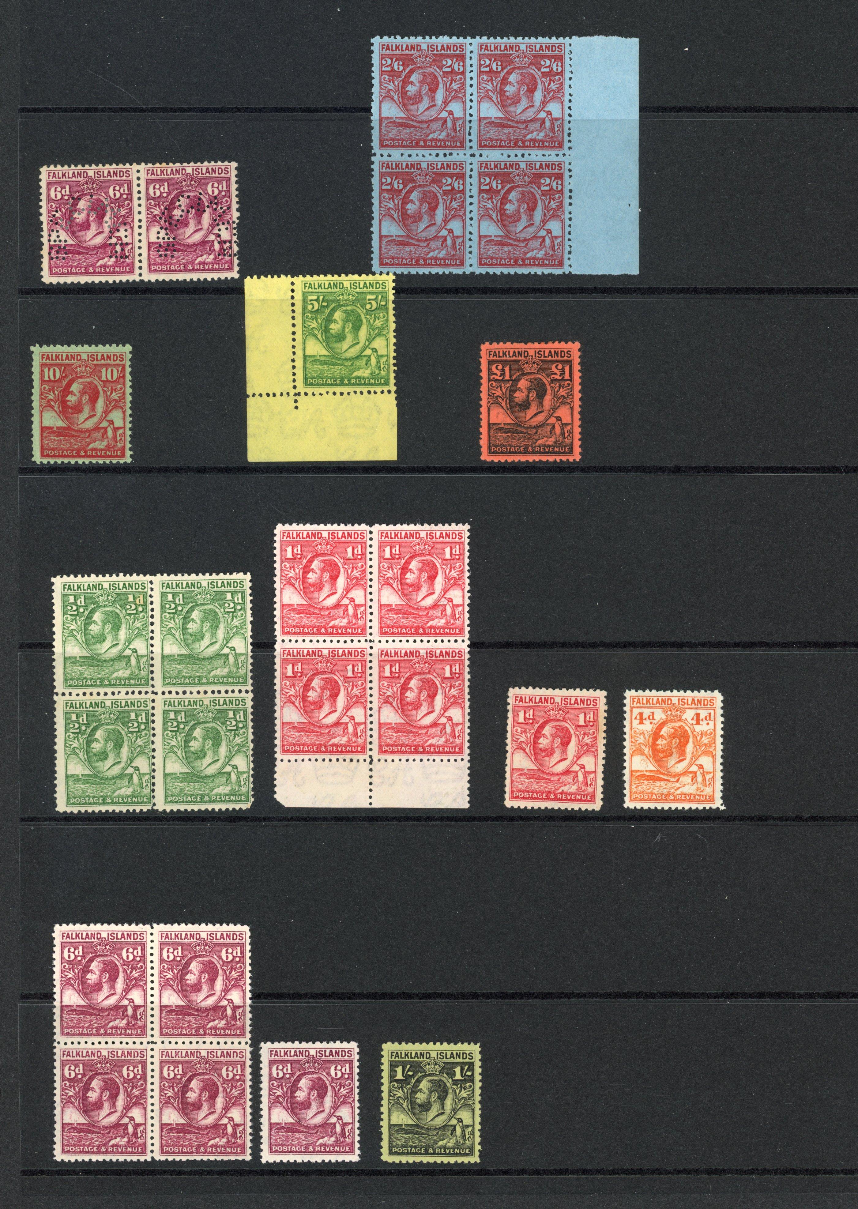 SG 116-26 1929 Whale & Penguin set collection mint