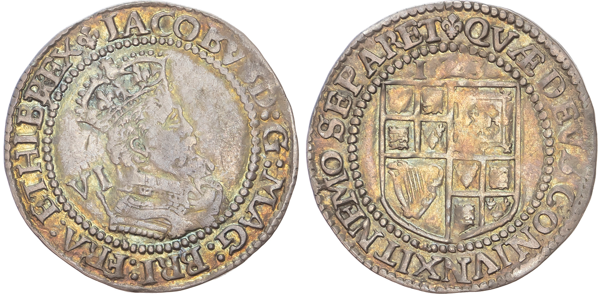 James I (1603-1625), AR Sixpence, 1623