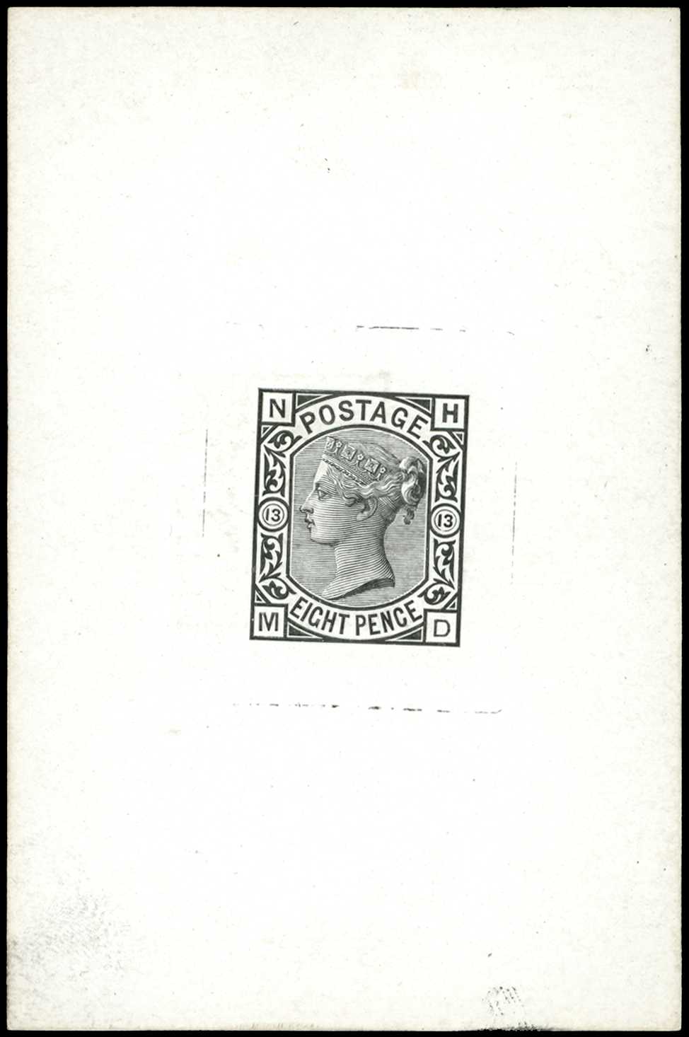 1876 8d Plate 13 (NH-MD) die proof in black...