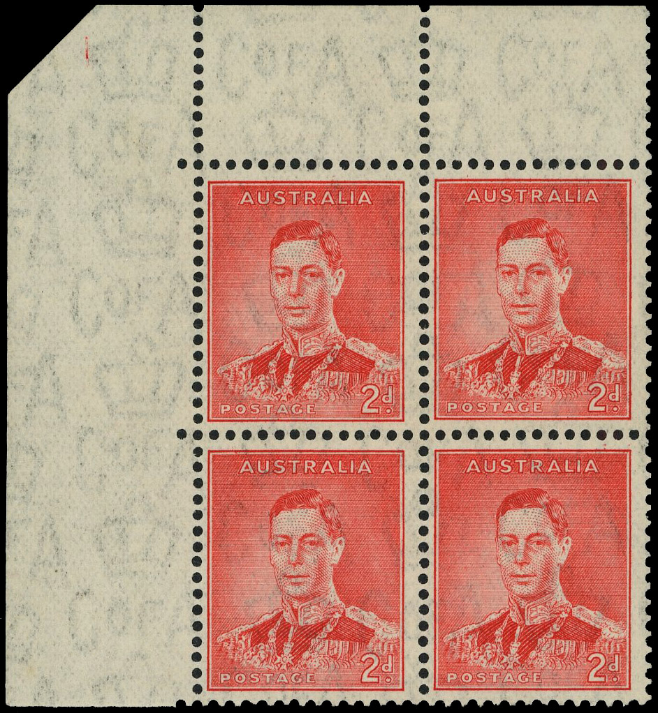 Australia SG 167 Plate block mint