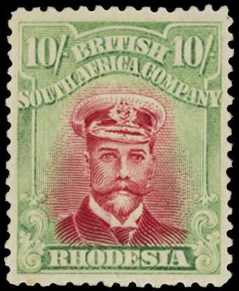 1922-3 10/- Head Die IIIB, perf 14. Large...