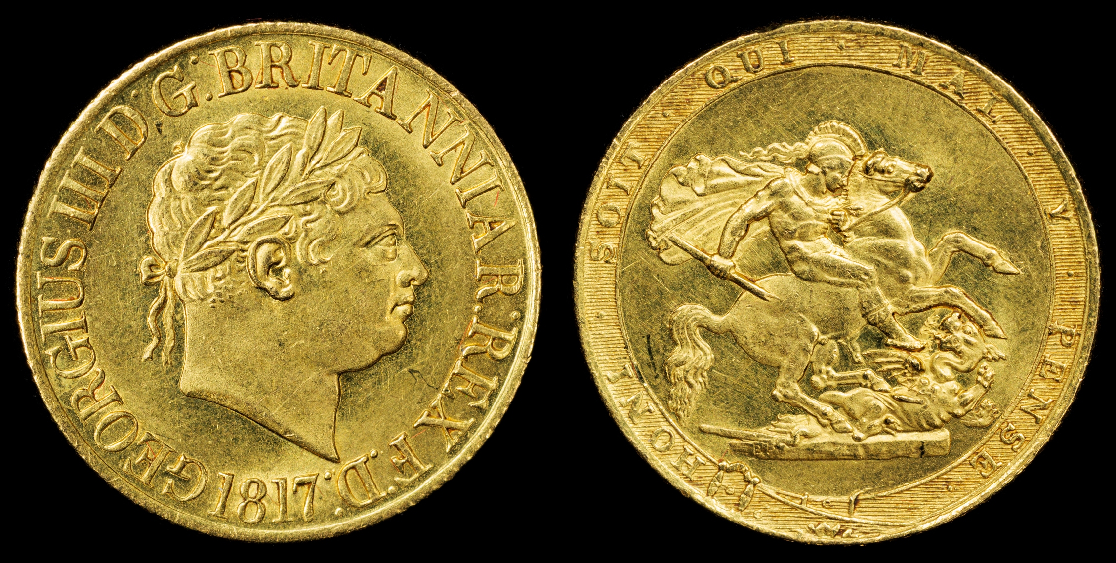 George III (1760-1820) Sovereign, 1817, PCGS MS62.