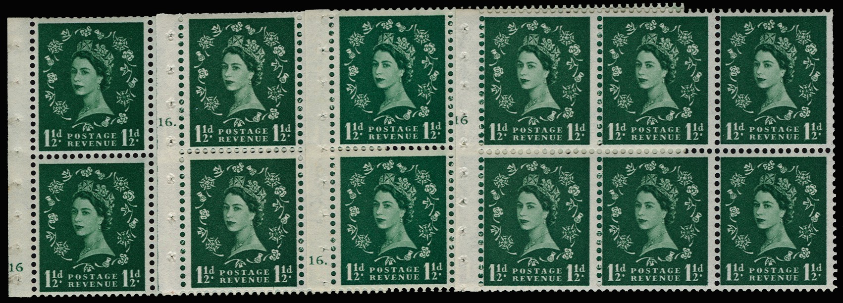 1962 1½d Green (Wmk. Crowns). Very fine unmounted...