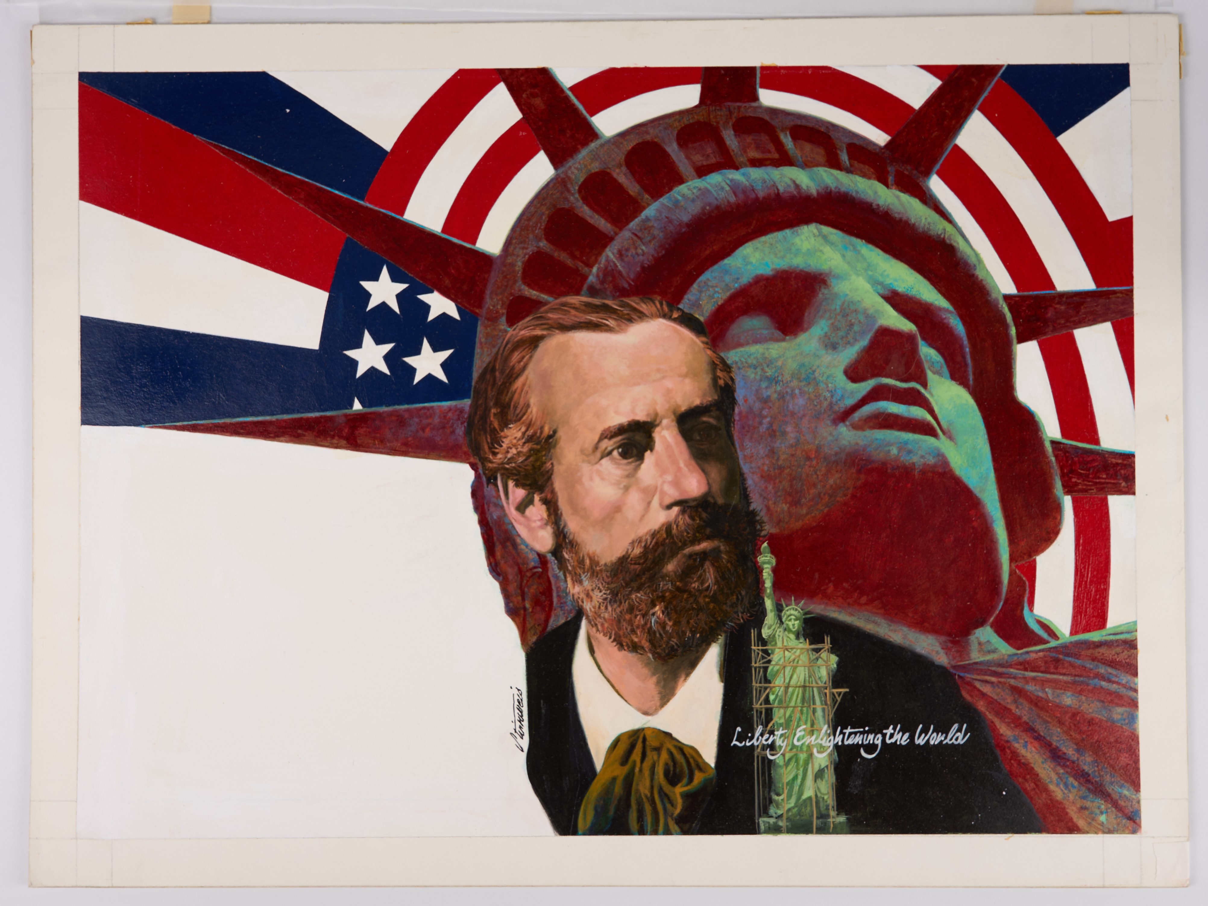 Shannon Stirnweis 'Frederic Batholdi Liberty Enlightening The World' Postal Card Pogram (Fleetwood, 1984)
