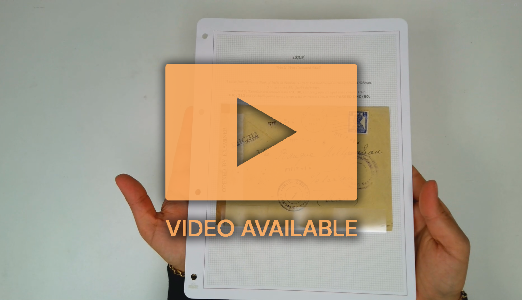 Iran 1940s censored mail