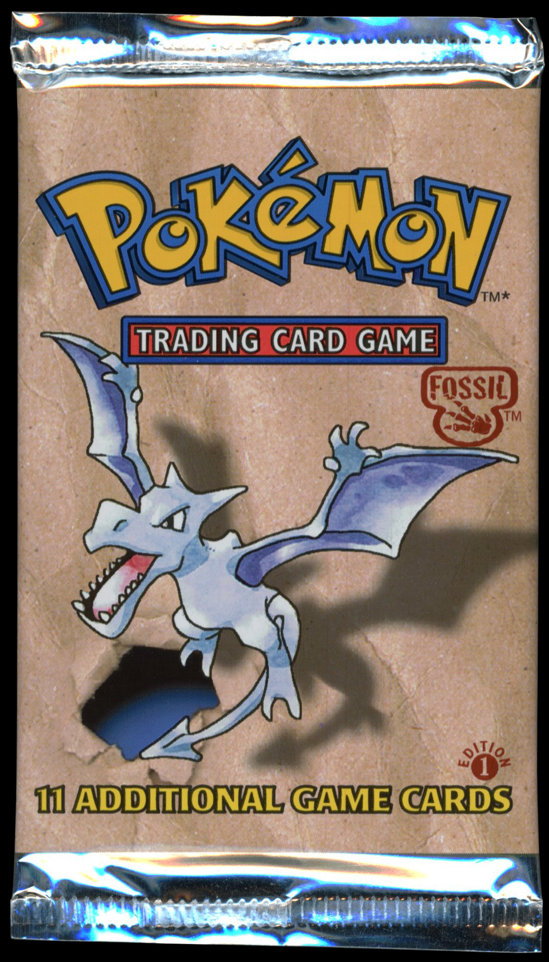 Pokémon TCG - Fossil 1st Edition Sealed Heavy Booster Pack