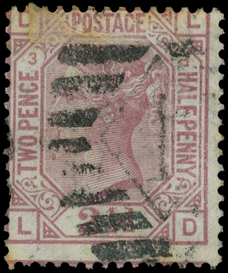 Great Britain 1868 The Fore Street Warehouse Coy (Limited) unofficial underprint, type 28 Spec. PP114
