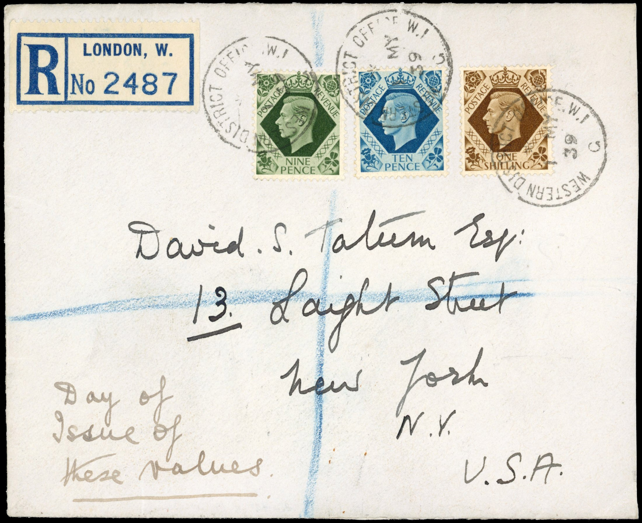 GB SG 473-4, 475 FDC