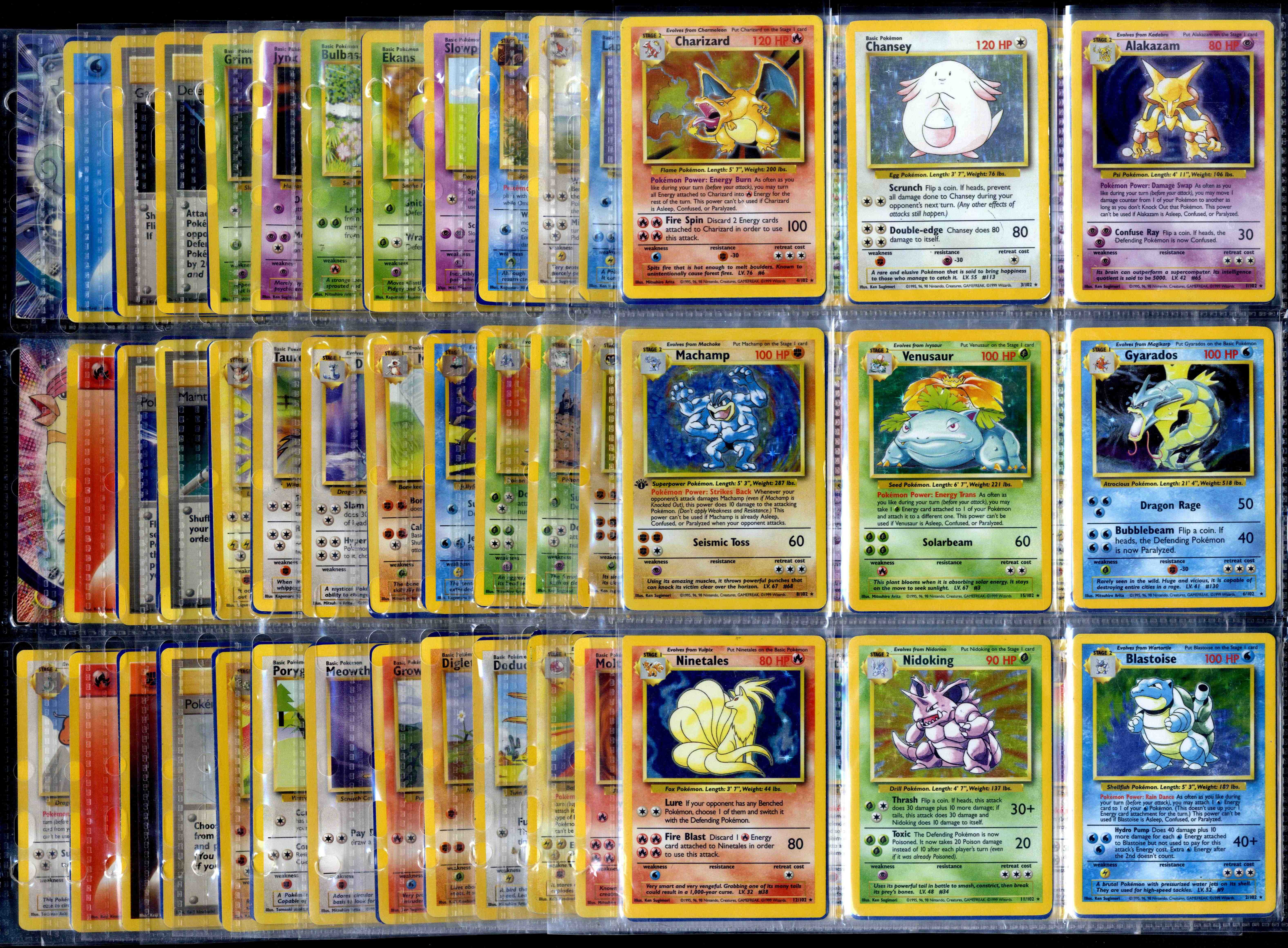 TCG Childhood Collection - Base Set, Jungle, Fossil. - 1st Edition Gengar Holo