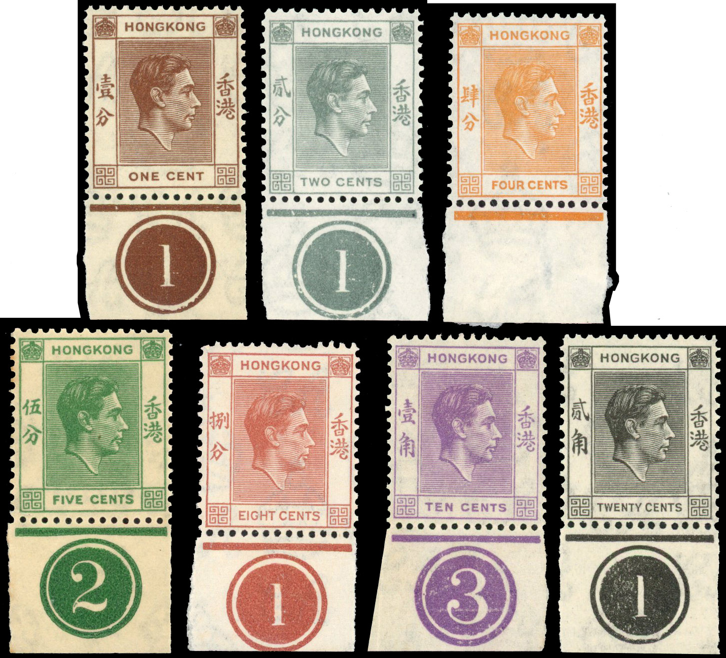 Hong Kong and HK POs in China KGV-QEII mint collection