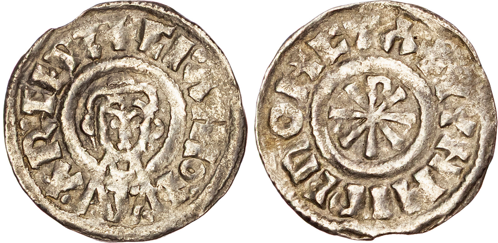 Archbishops of Canterbury, Ceolnoth (833-870), AR Penny, Group I (c. 833-850), Canterbury mint, Wunhere as moneyer. 