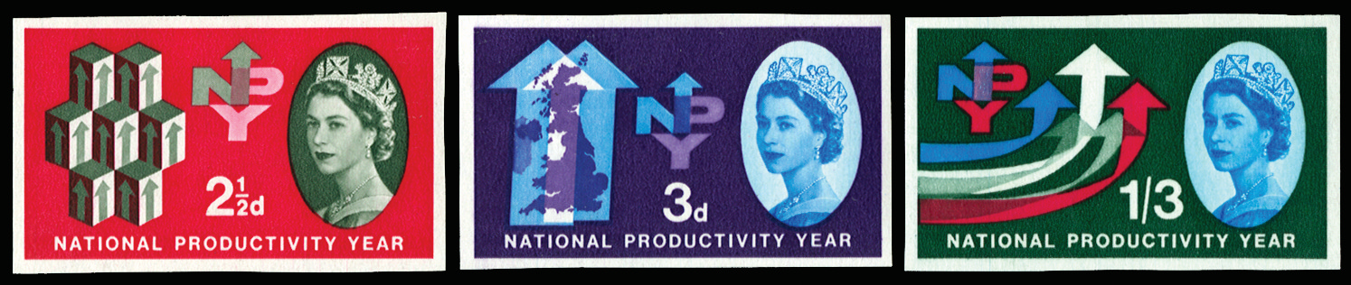 Great Britain 1962 (UNUSED) SG631/3var