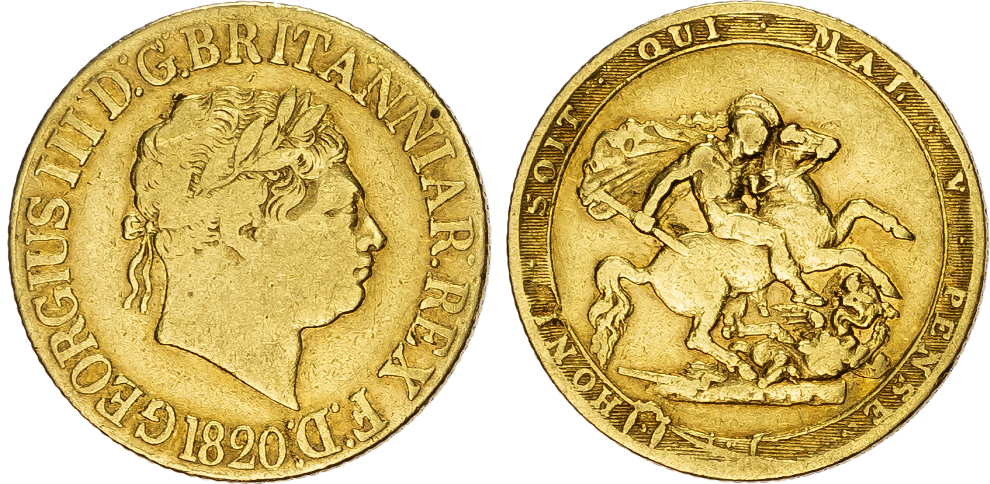 George III (1760-1820) Sovereign, 1820