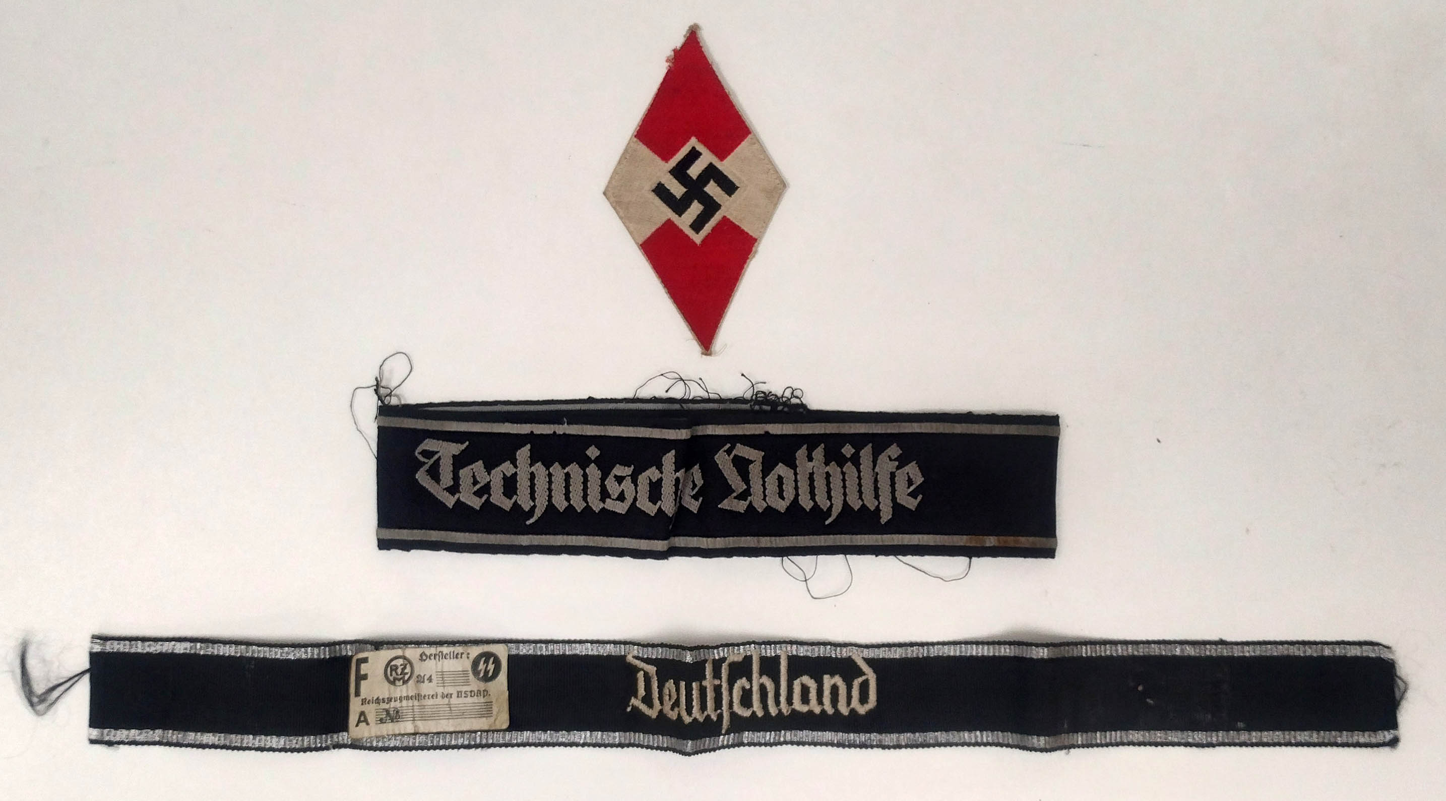 3 German WW2 Cuff Titles