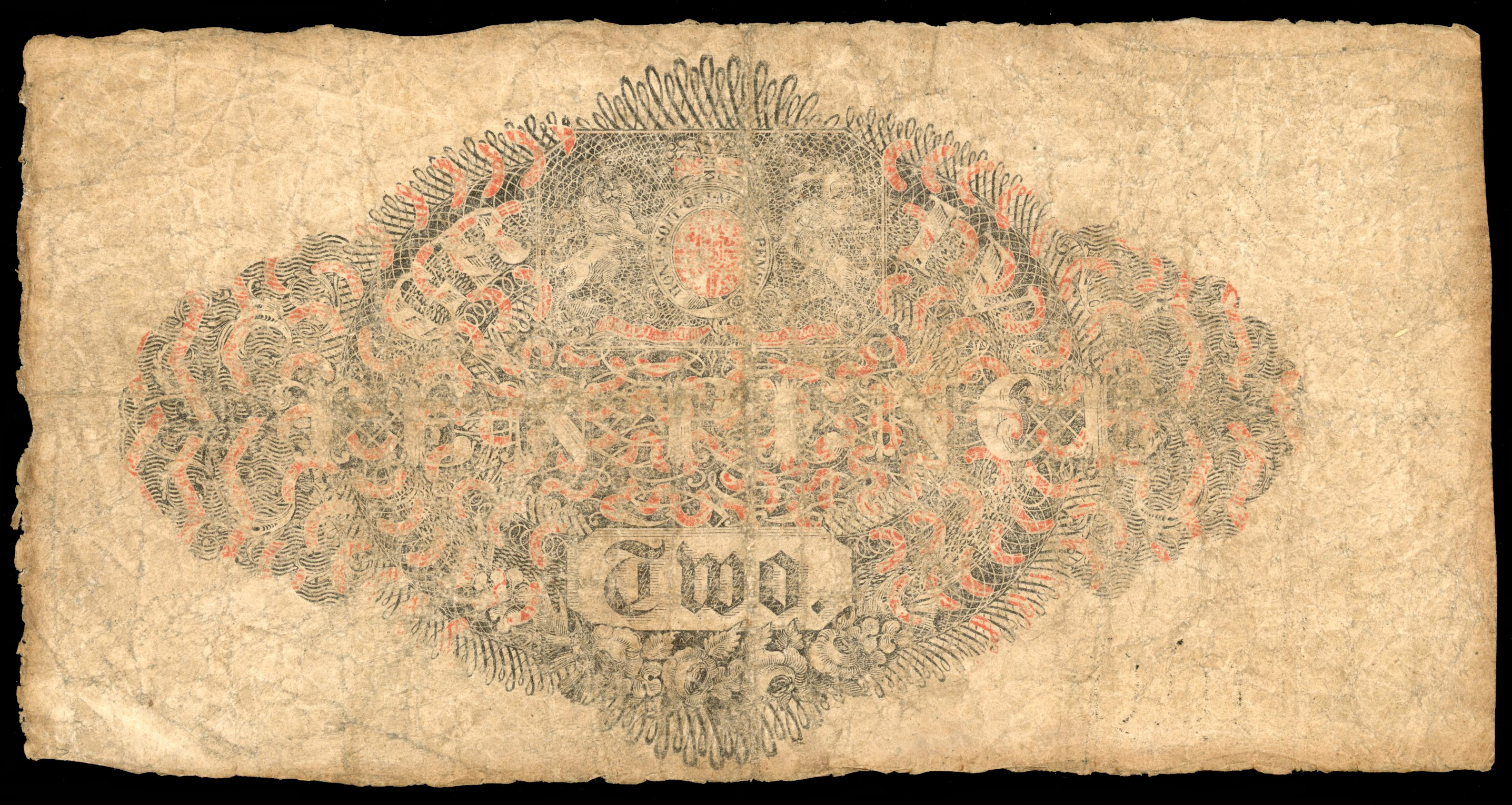 GB Banknote Duty 10d Congreve revenue on Salop North Wales banknote
