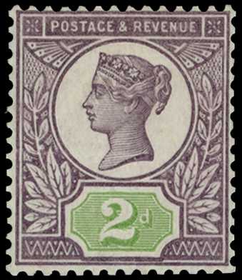 1899 Jubilee 2d colour trial with purple head...