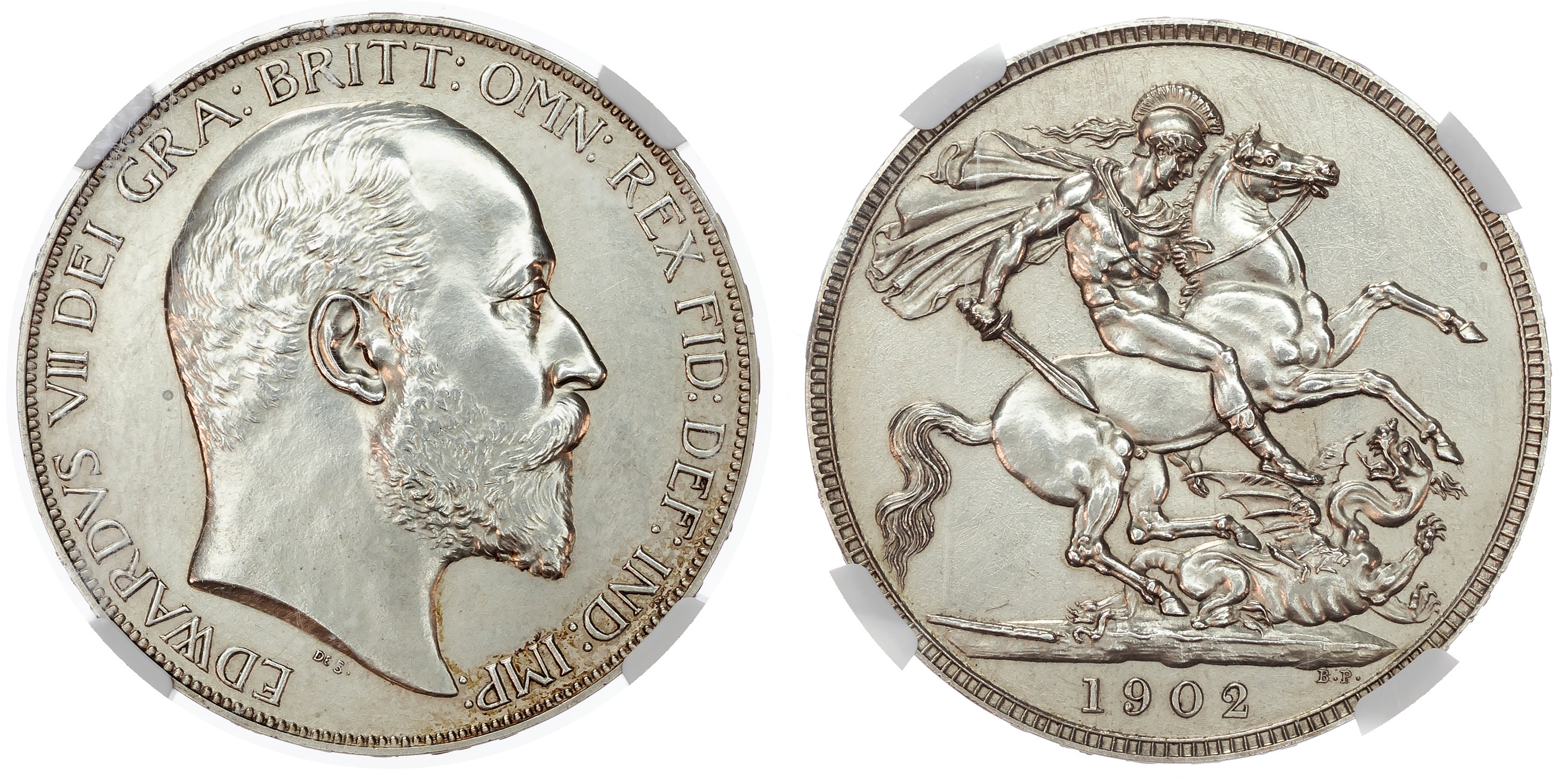 Edward VII (1901-1910) Matt Proof Crown, 1902.