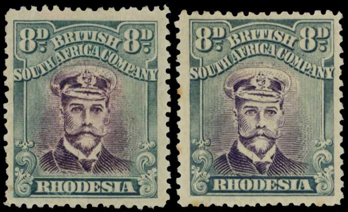 1918-21 8d Head Die IIIB, perf 14. Large...