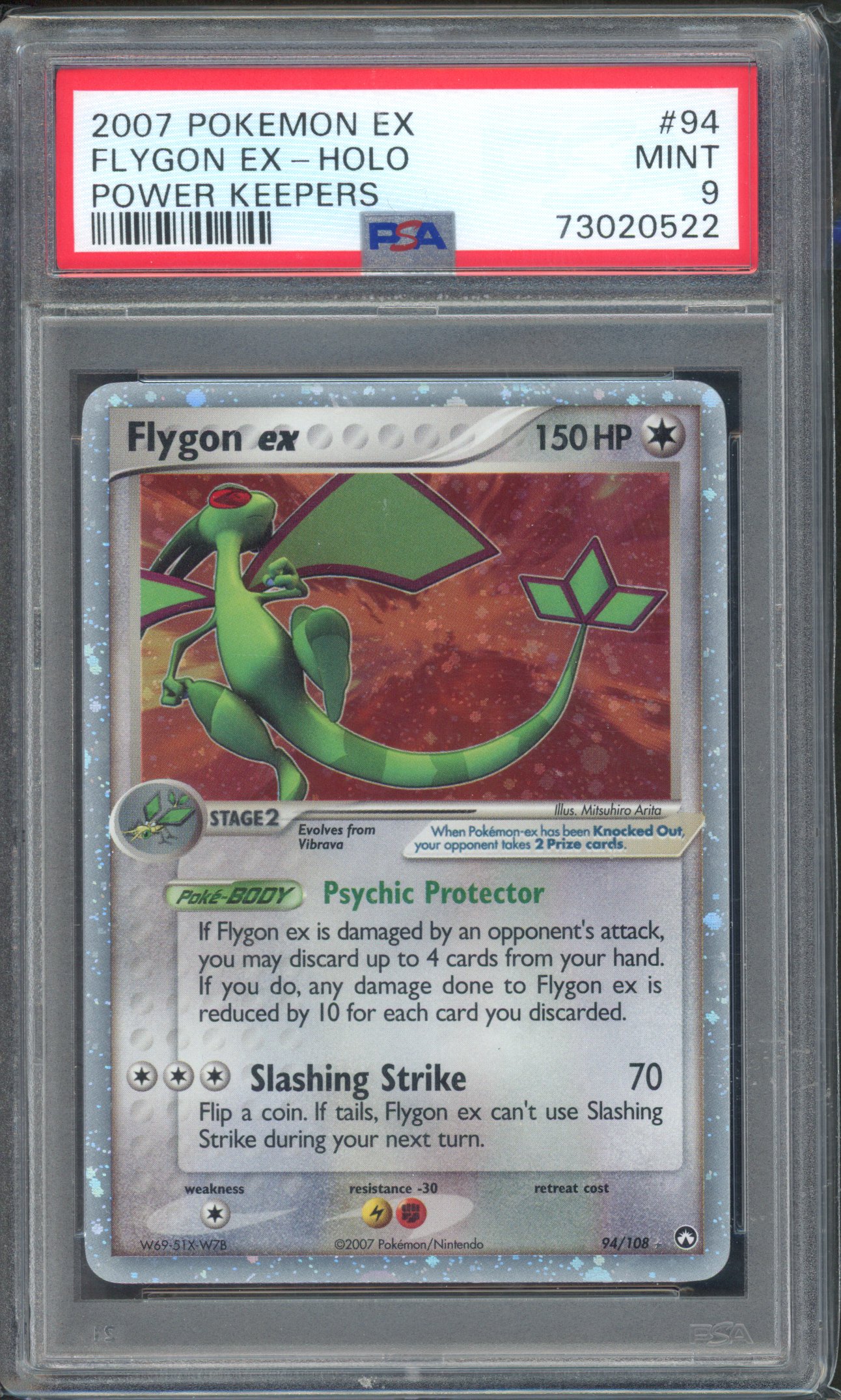 Pokemon TCG - PSA 9 Flygon ex - Power Keepers 