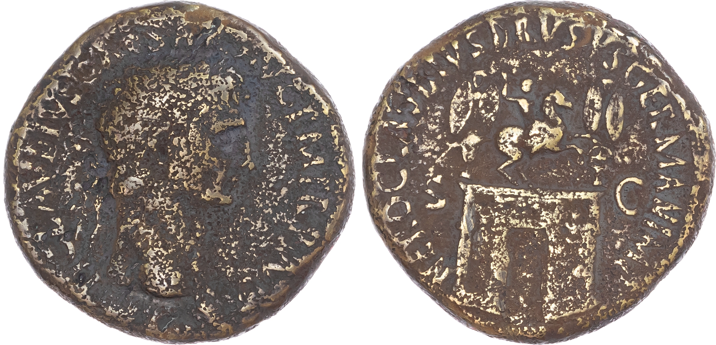 Claudius (AD 41-54) AE Sestertius, Rome, AD c. AD 41-50, 26.53g. 