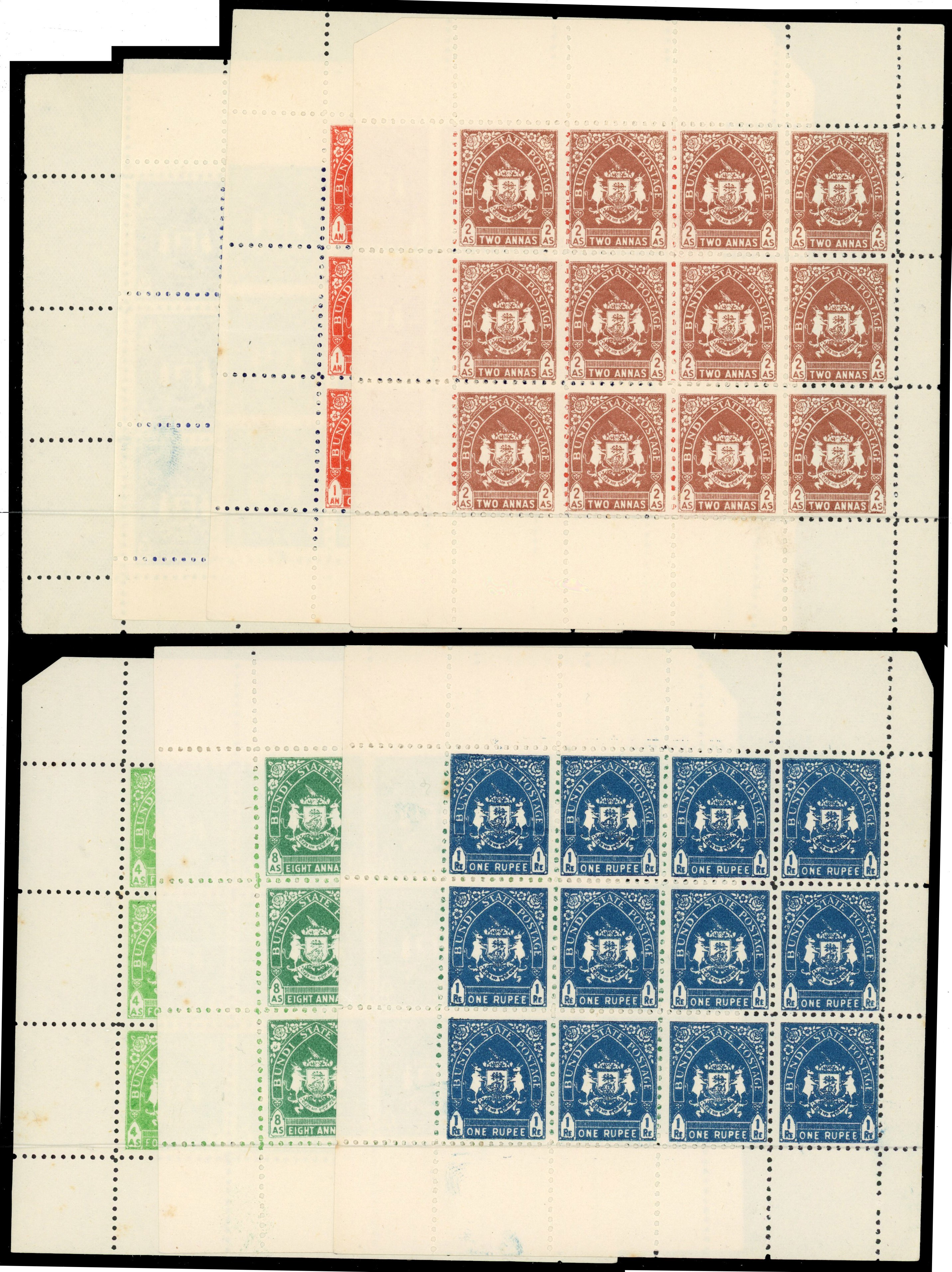 Bundi SG 79-85 sheets mint