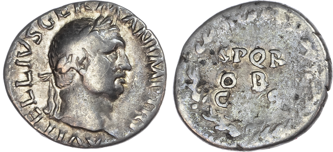 Vitellius (AD 69) AR Denarius, Rome, 3.31g. 