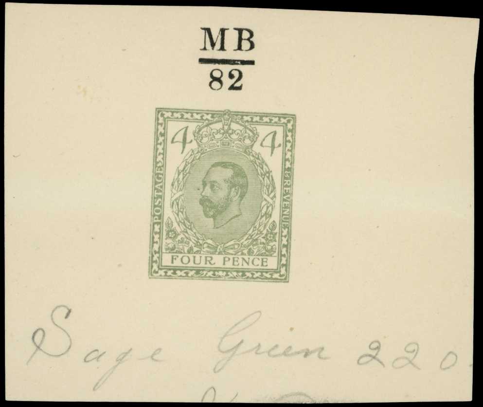 1910 4d Hentschel colour essay. Very fine...