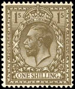 1920 1s Deep bronze brown. Superb unmounted o.g. example of this scarce and distinctive Harrison shade. Spec....