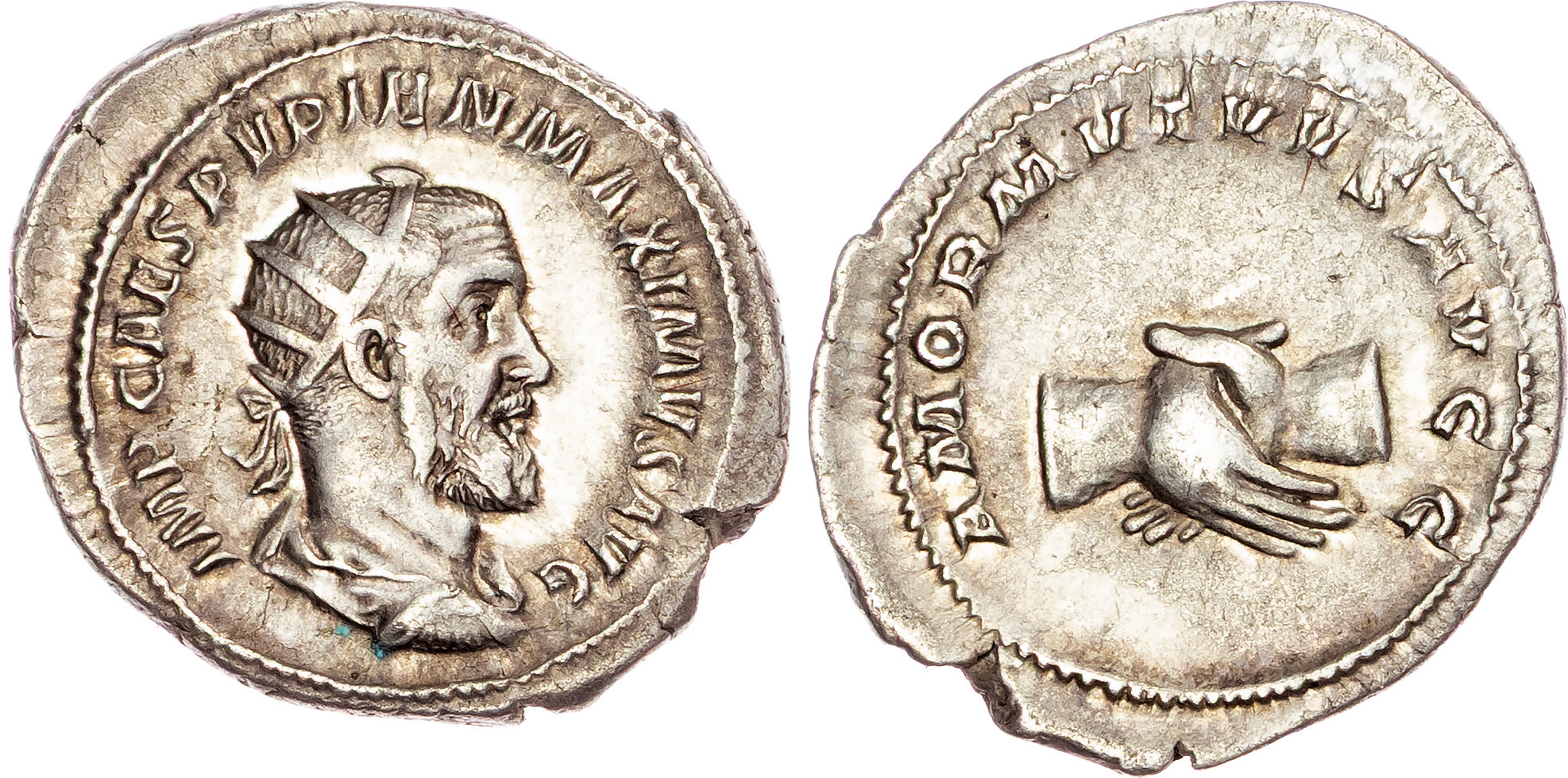 Pupienus (AD 238) AR Antoninianus, Rome, 4.60g.