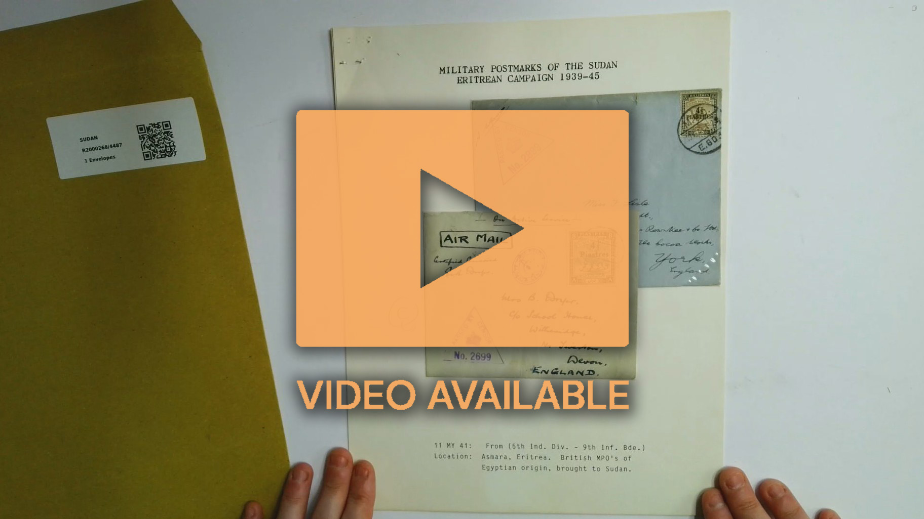 Sudan WW2 military covers