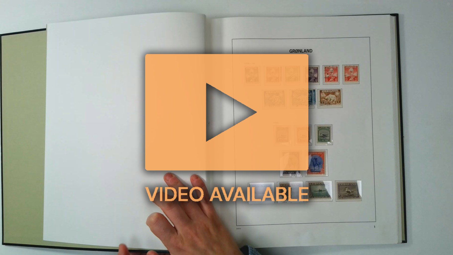 Greenland mint and used collection in Davo album