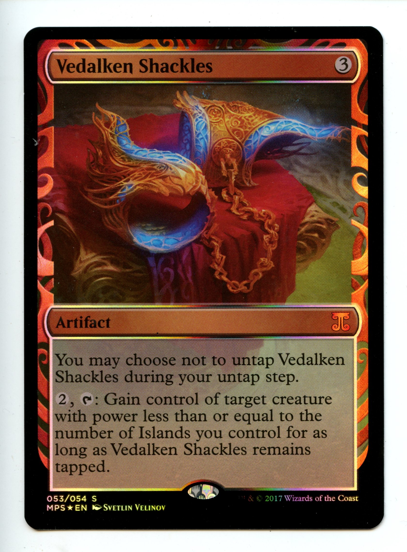 Magic the Gathering - Vedalken Shackles  - Kaladesh Inventions - Lightly Played 