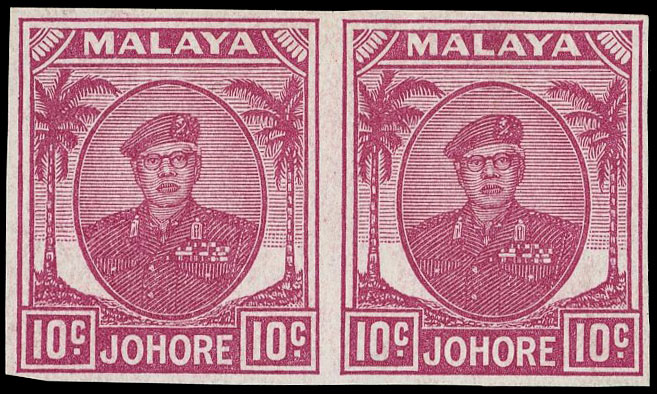 Johore SG 139 proof pair