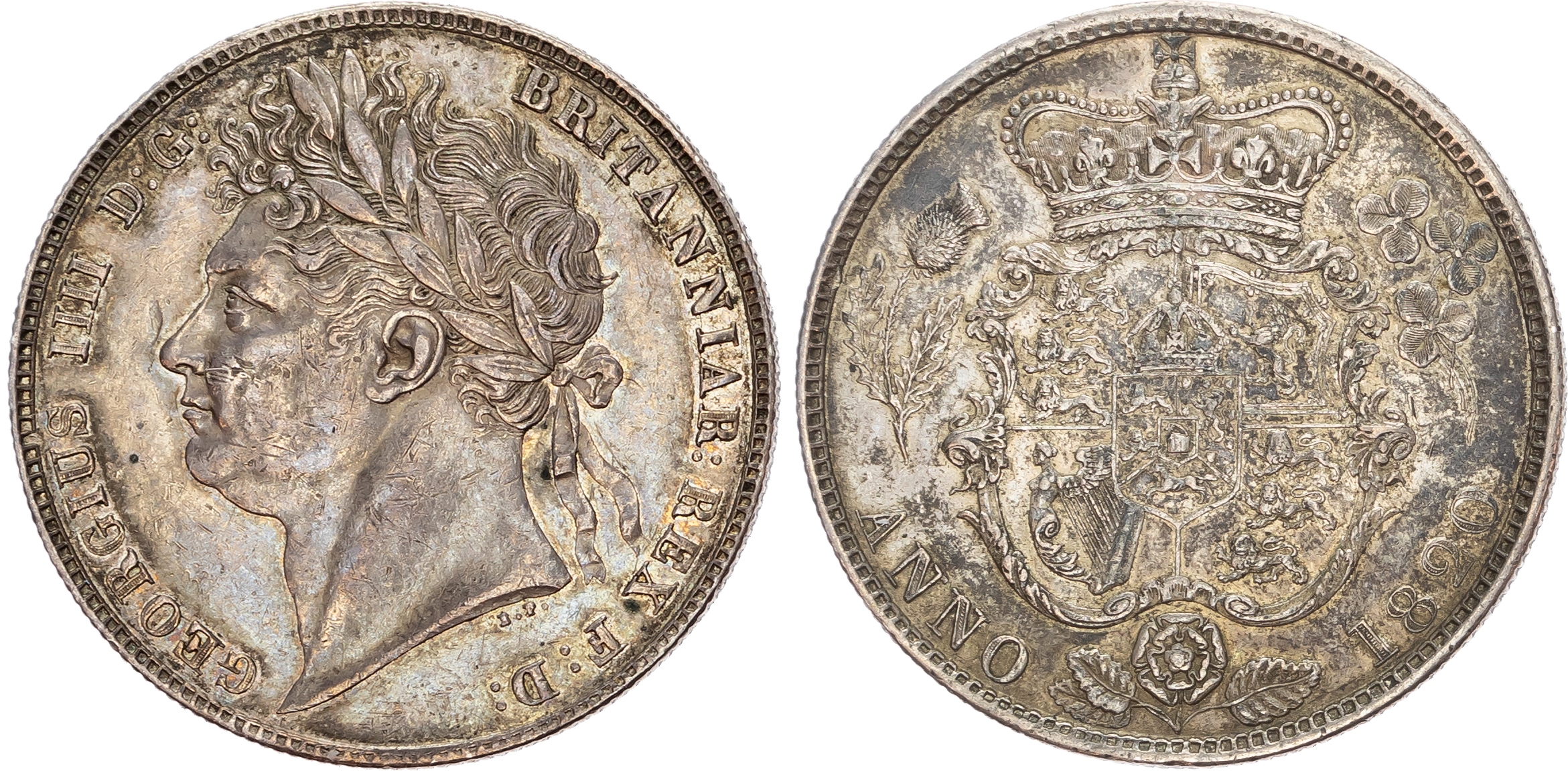 George IV (1820-1830), Halfcrown, 1820, Type 1