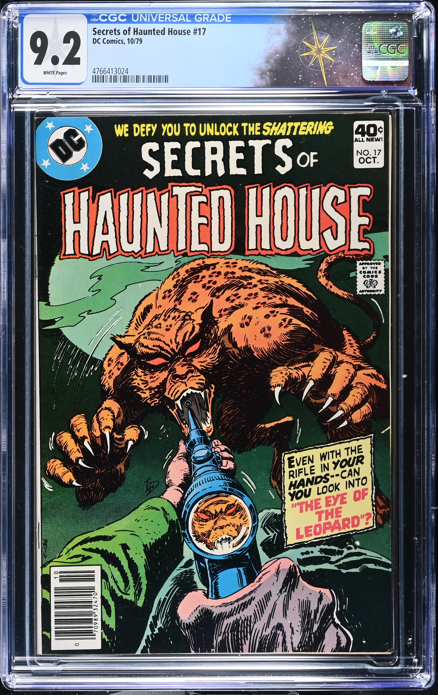 Secrets of Haunted House #17 CGC 9.2 Cover by Luis Dominguez (DC Comics, 1979) White Pages