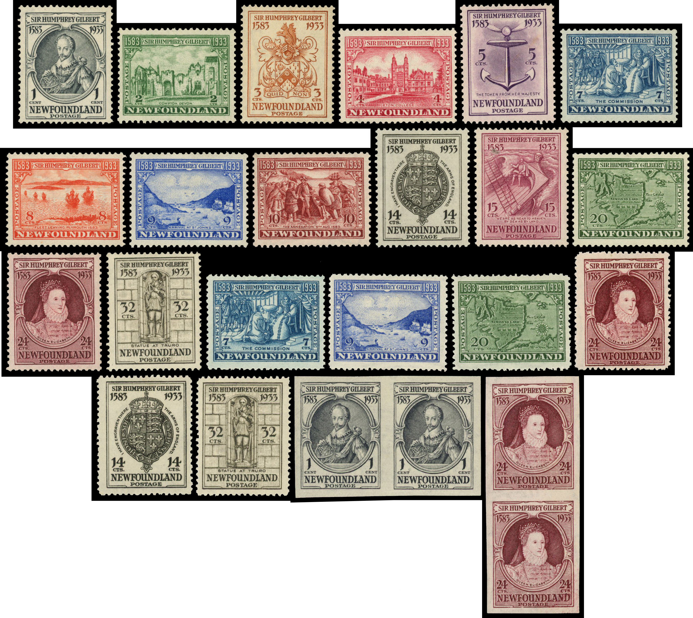 Newfoundland 1933 Gilbert range