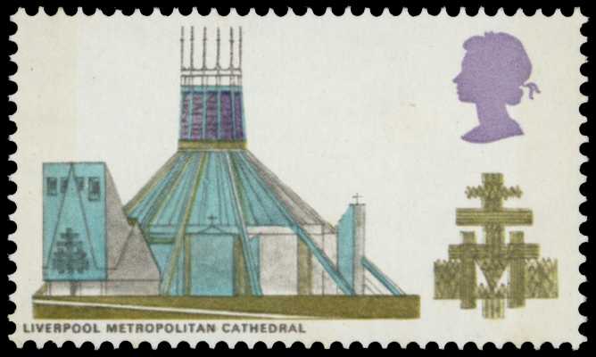1969 British Cathedrals 1/6d showing error...