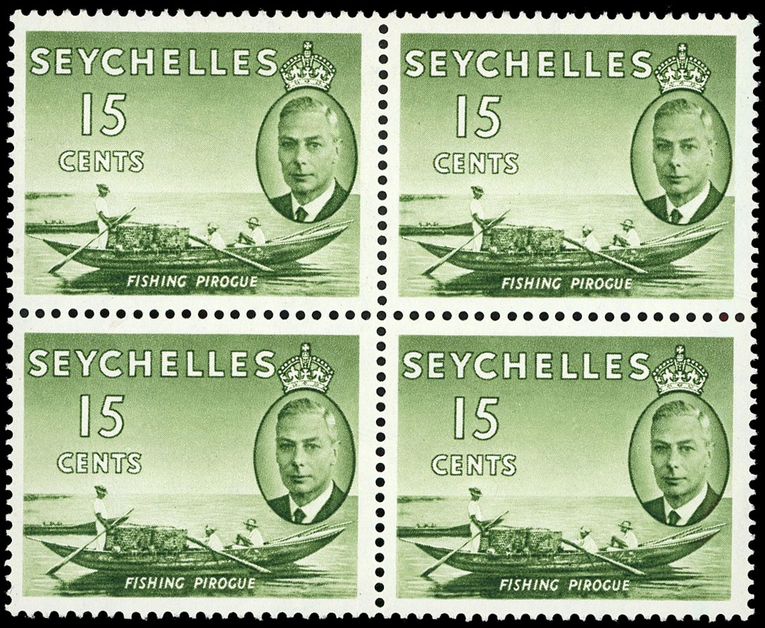 Seychelles SG 161b block mint