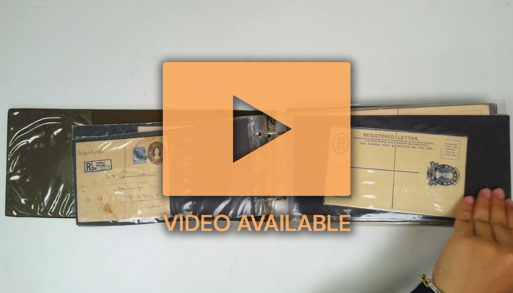 Malaya Postal Stationery collection in cover album