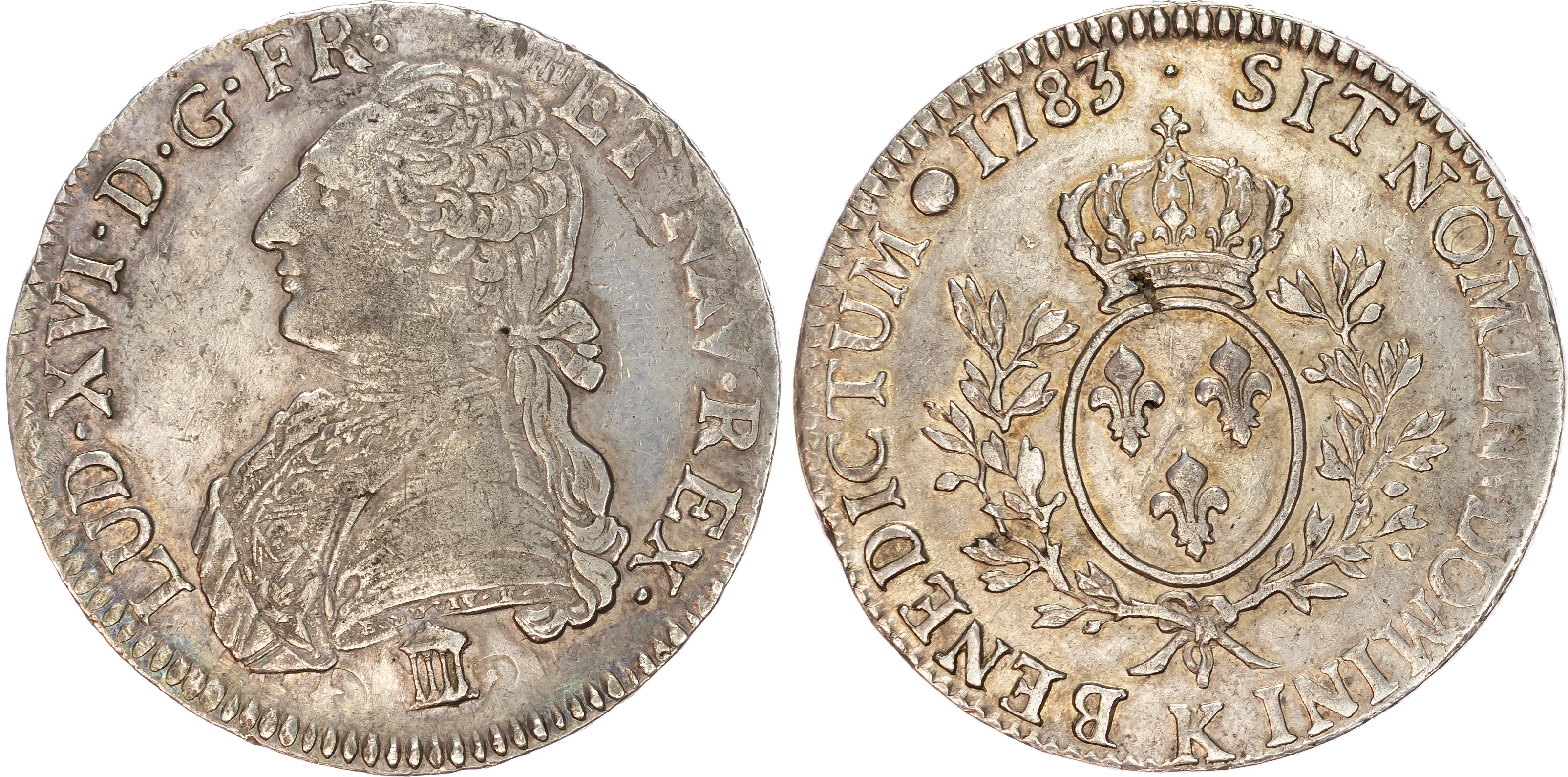 France, Louis XVI (1774-1793), silver Ecu, 1783