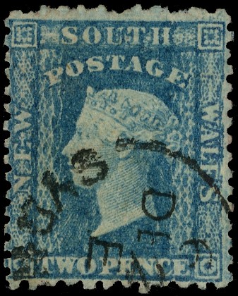 NEW SOUTH WALES: 1862 2d dull blue perf compound 12 x 13, RPS certificate...