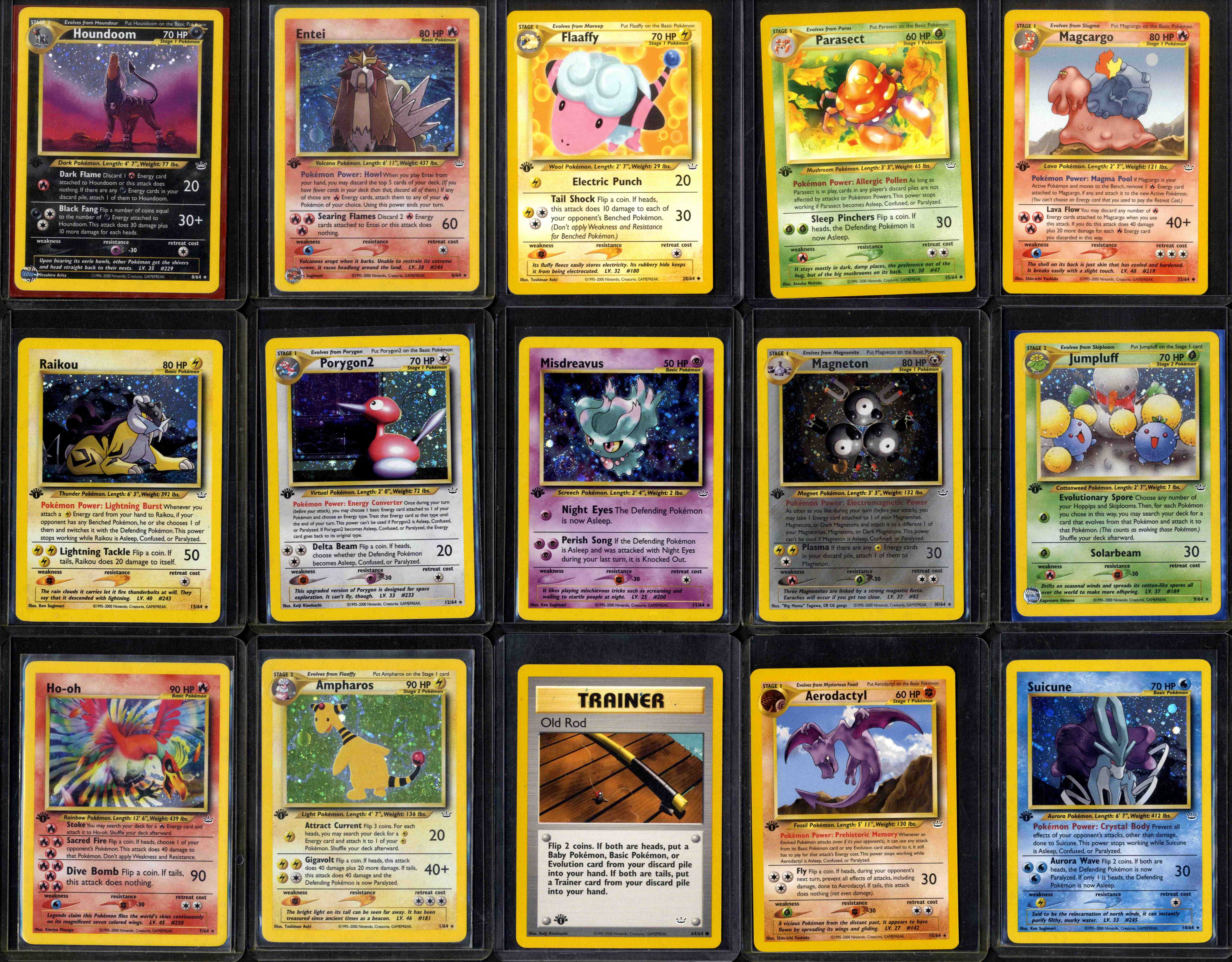 Pokémon TCG - 1st Edition Neo Revelation Full Set #64/64