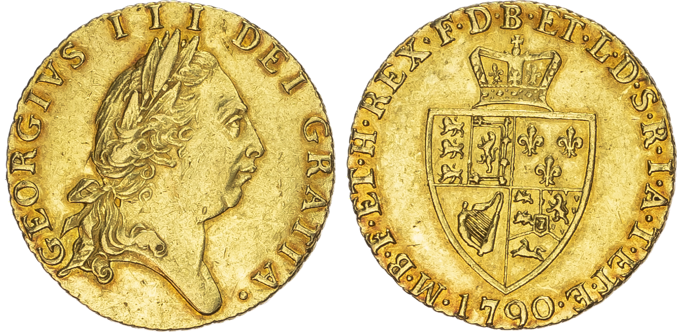 George III (1760-1820), Half Guinea, 1790