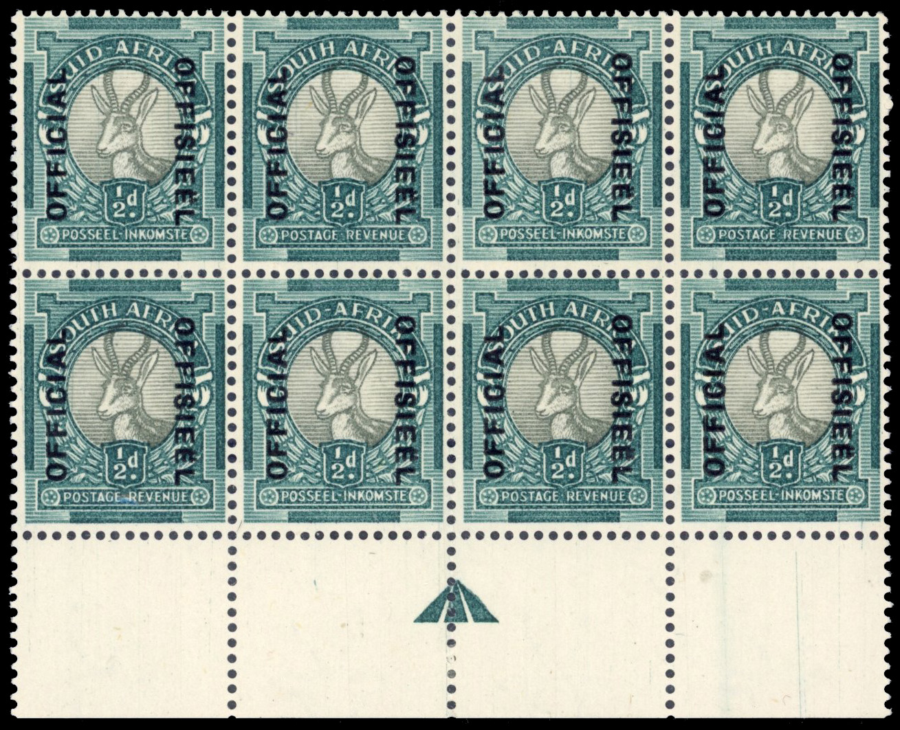 South Africa SG O32 arrow block mint