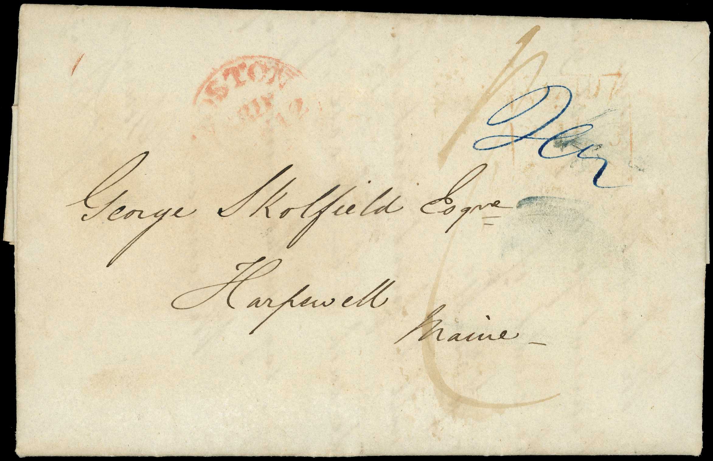 Great Britain: 1842 entire letter carried...