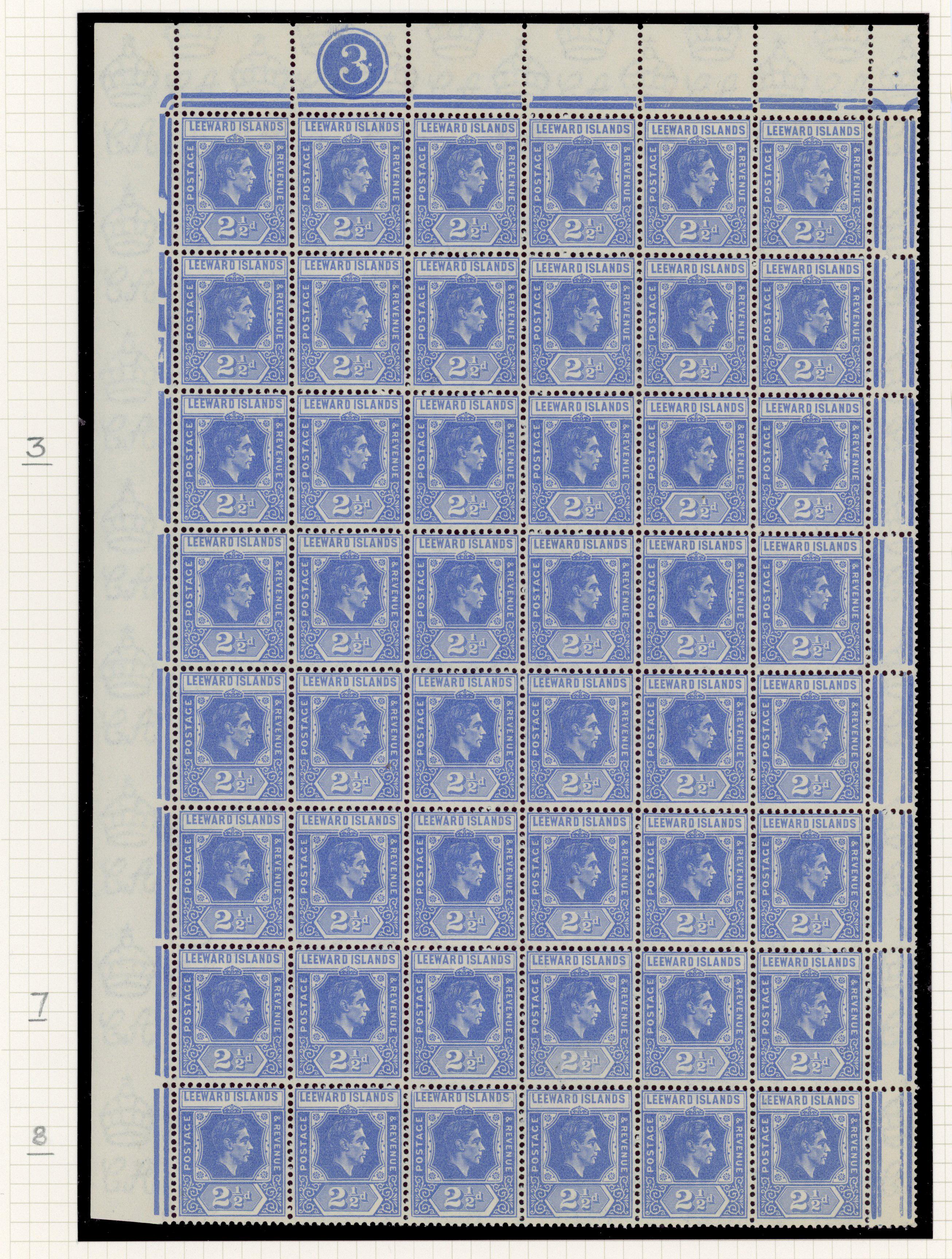 Leeward Islands SG 105a block mint
