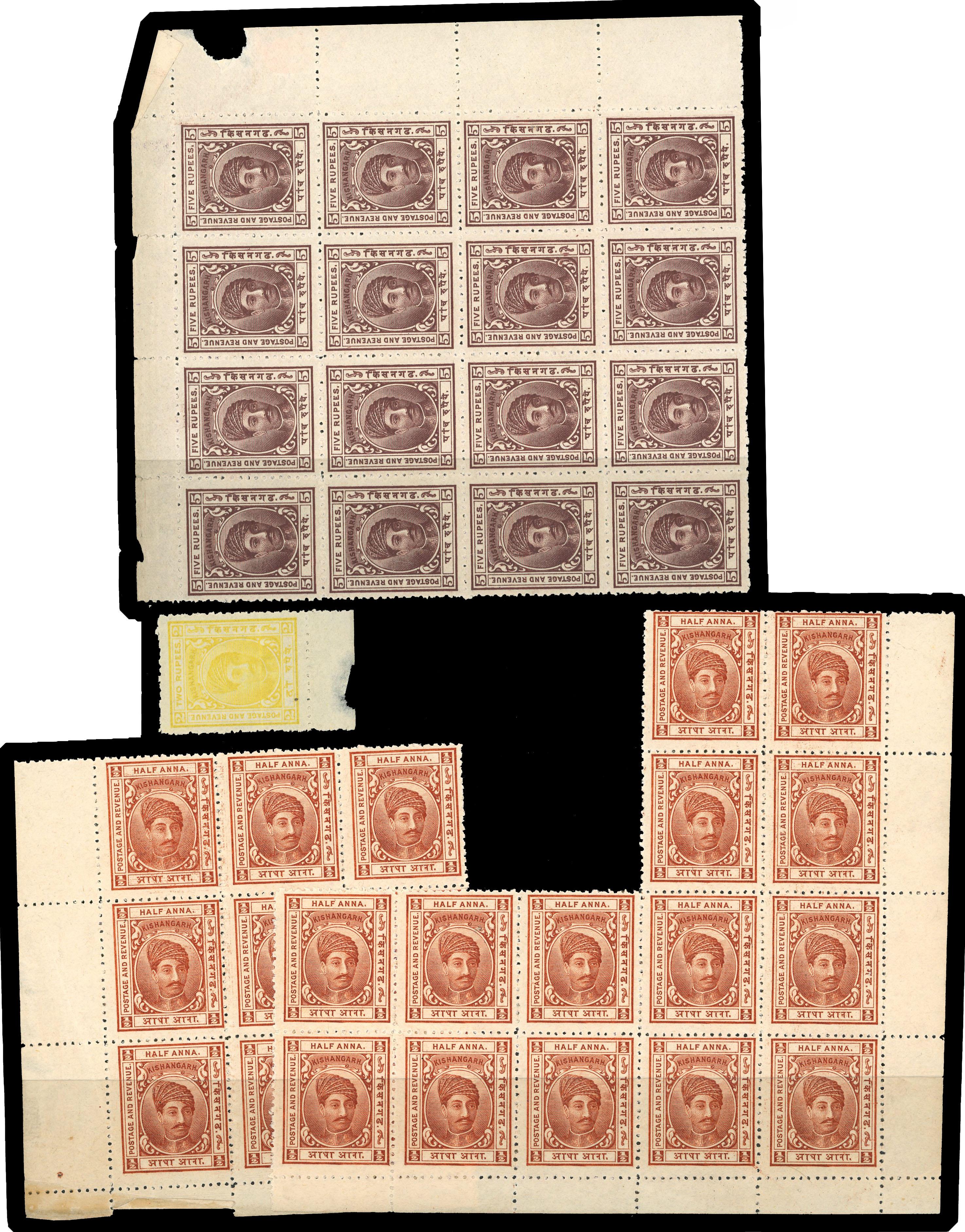 1904-10 unused/mint selection of multiples arranged on Hagner sheets, etc